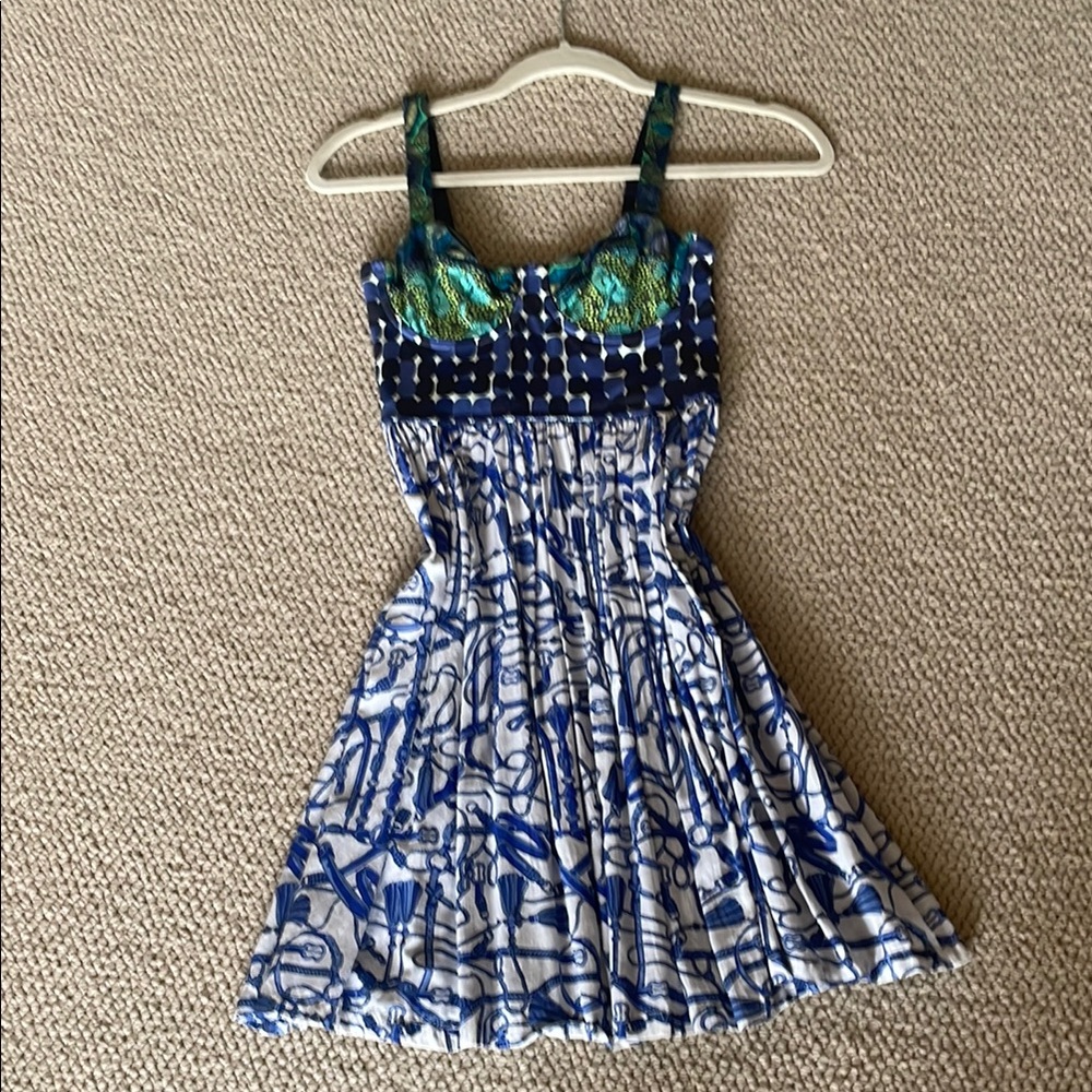 Maaji - Blue and Green Pattern dress